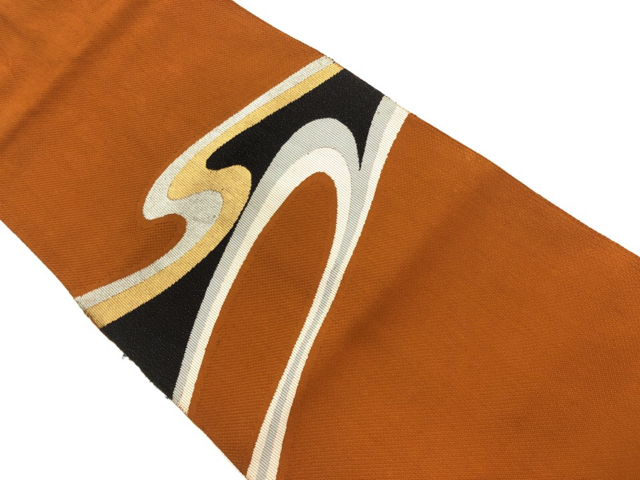JAPANESE KIMONO / VINTAGE NAGOYA OBI / WOVEN STREAM